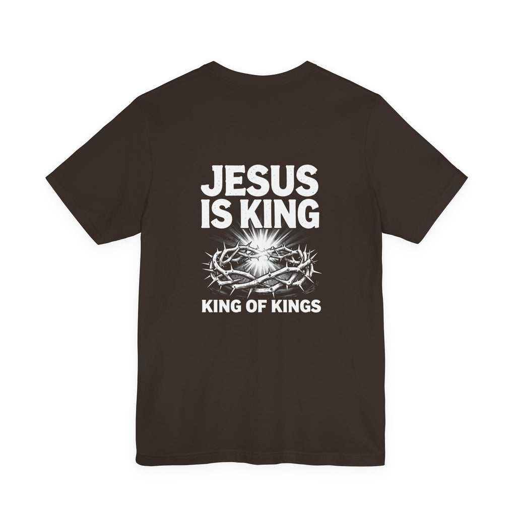 Jesus Is King tee | Solus logo Christian faith shirt, King of Kings design