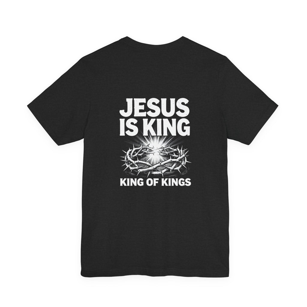 Jesus Is King tee | Solus logo Christian faith shirt, King of Kings design