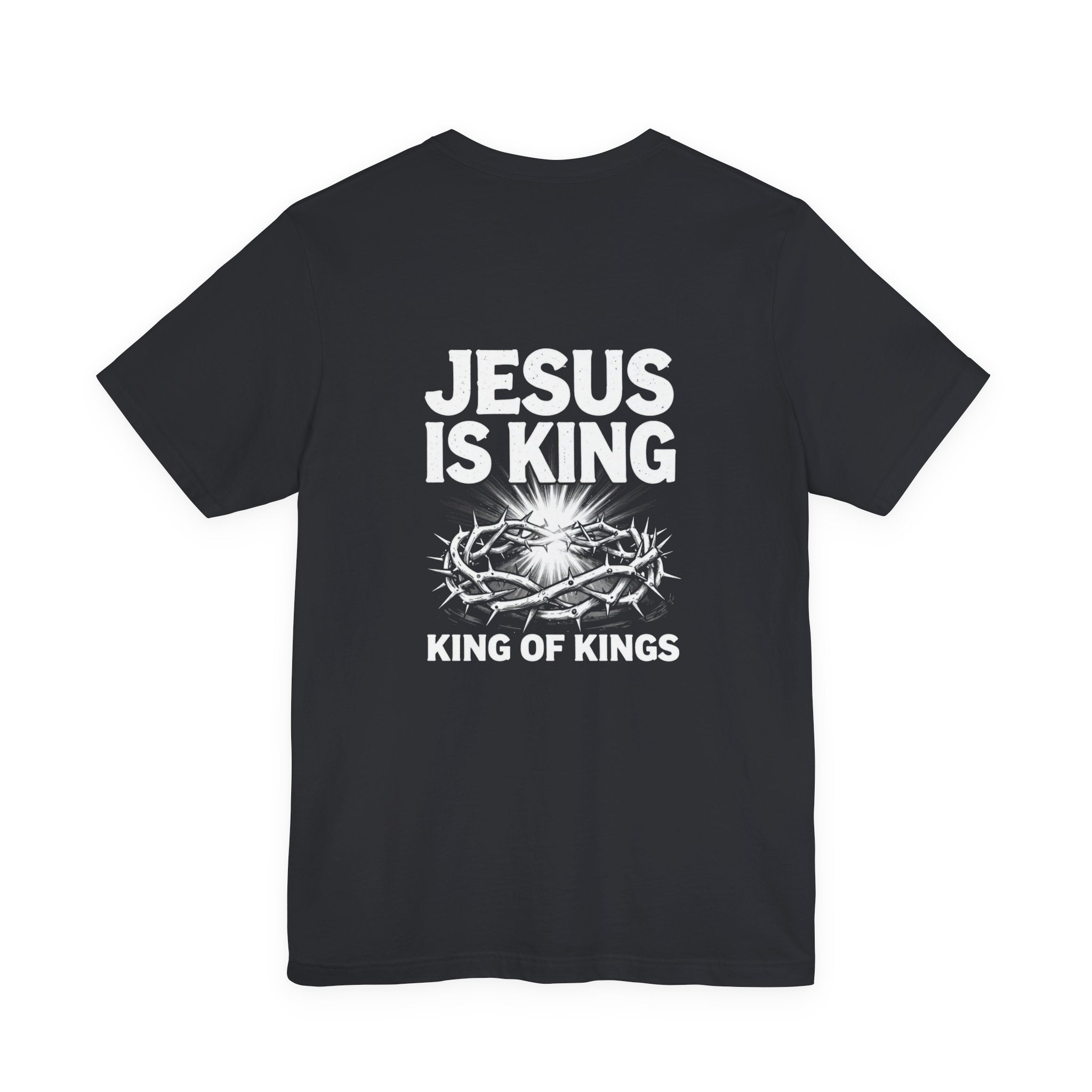 Jesus Is King tee | Solus logo Christian faith shirt, King of Kings design