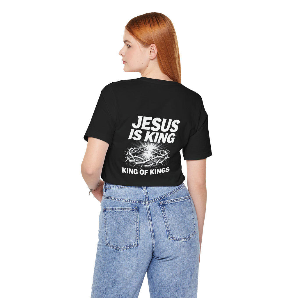 Jesus Is King tee | Solus logo Christian faith shirt, King of Kings design