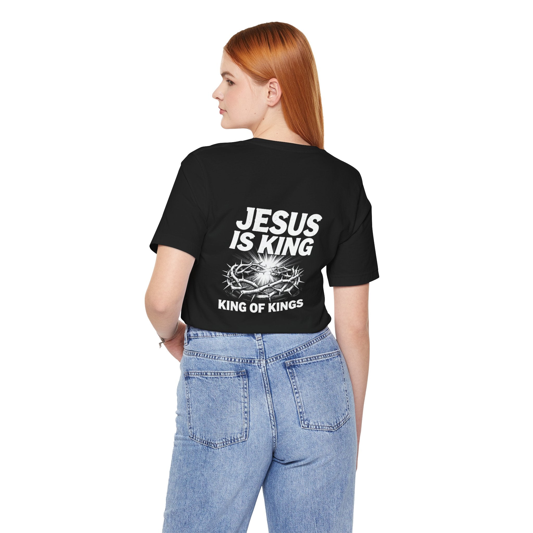 Jesus Is King tee | Solus logo Christian faith shirt, King of Kings design