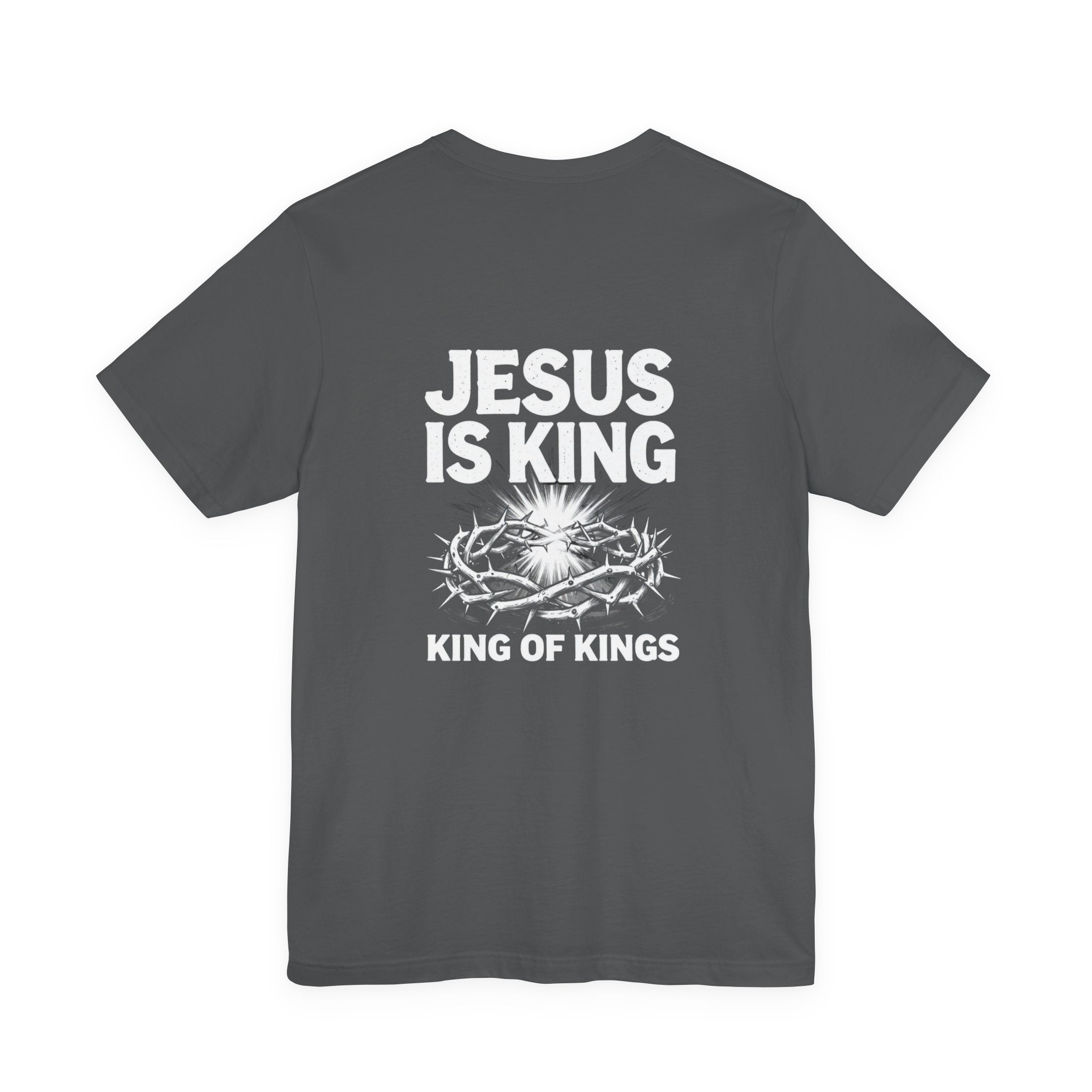 Jesus Is King tee | Solus logo Christian faith shirt, King of Kings design