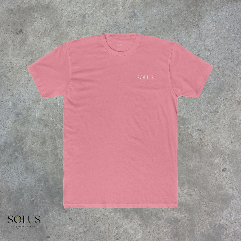 Religious Statue Graphic Tee — 'Solus' Cotton Crewneck T-Shirt
