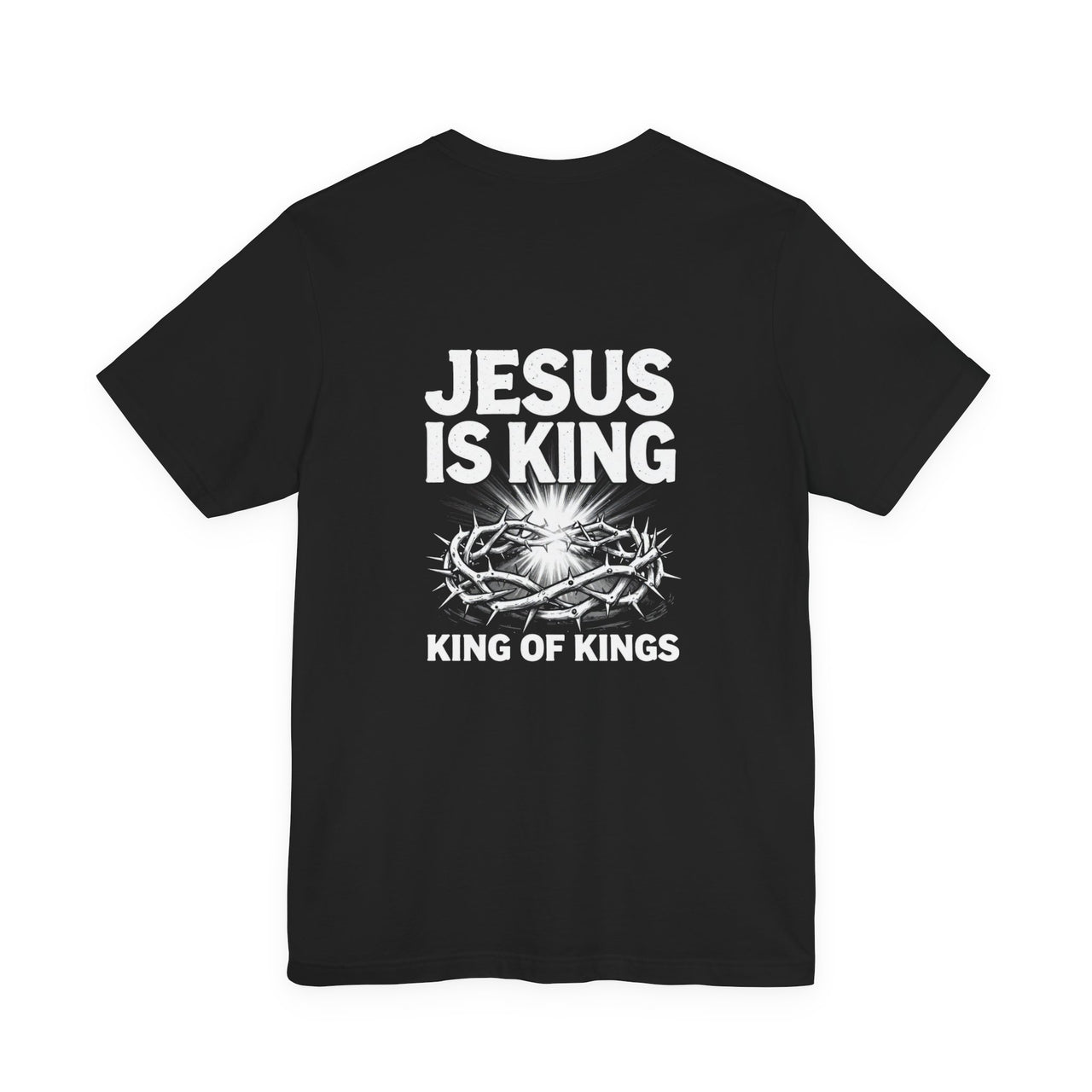 Jesus Is King tee | Solus logo Christian faith shirt, King of Kings design