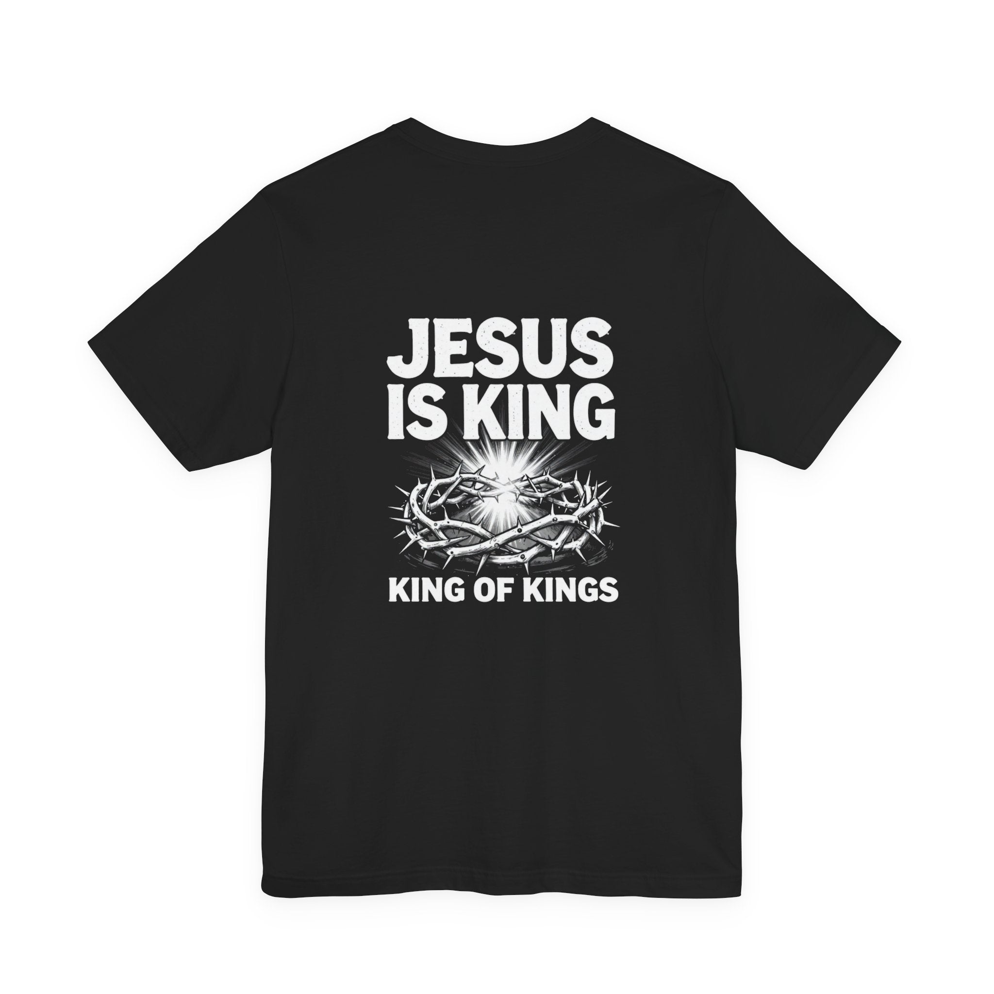 Jesus Is King tee | Solus logo Christian faith shirt, King of Kings design