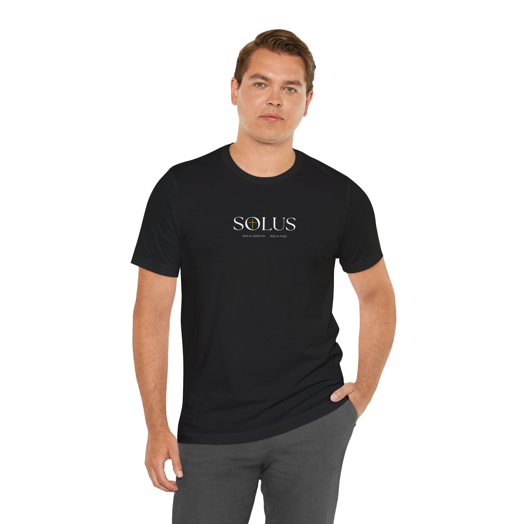 Jesus Is King tee | Solus logo Christian faith shirt, King of Kings design
