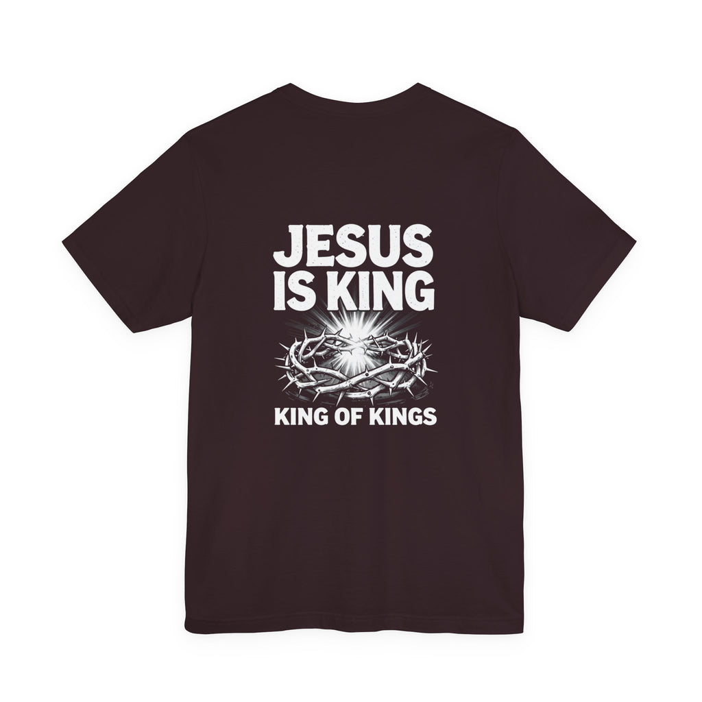 Jesus Is King tee | Solus logo Christian faith shirt, King of Kings design
