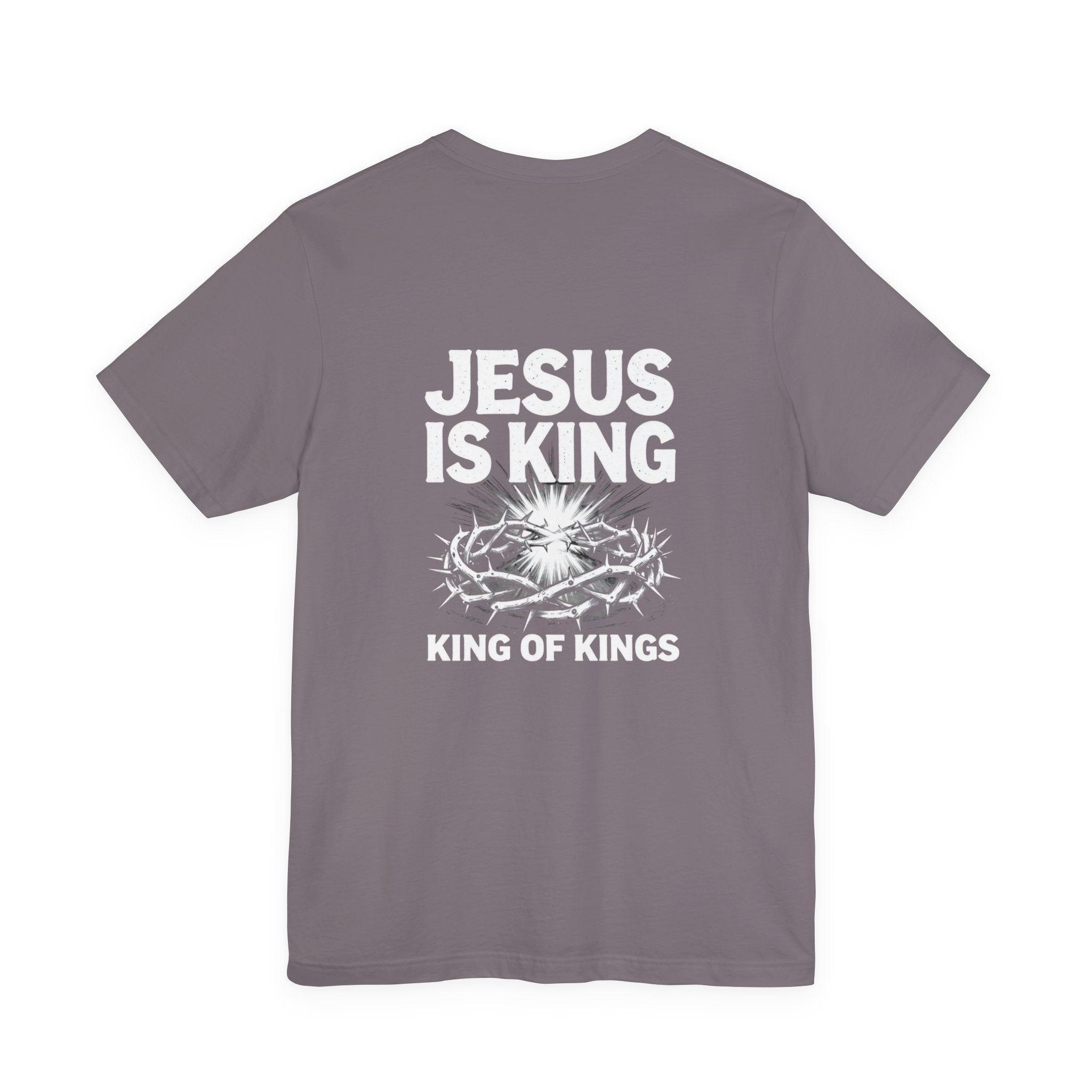 Jesus Is King tee | Solus logo Christian faith shirt, King of Kings design