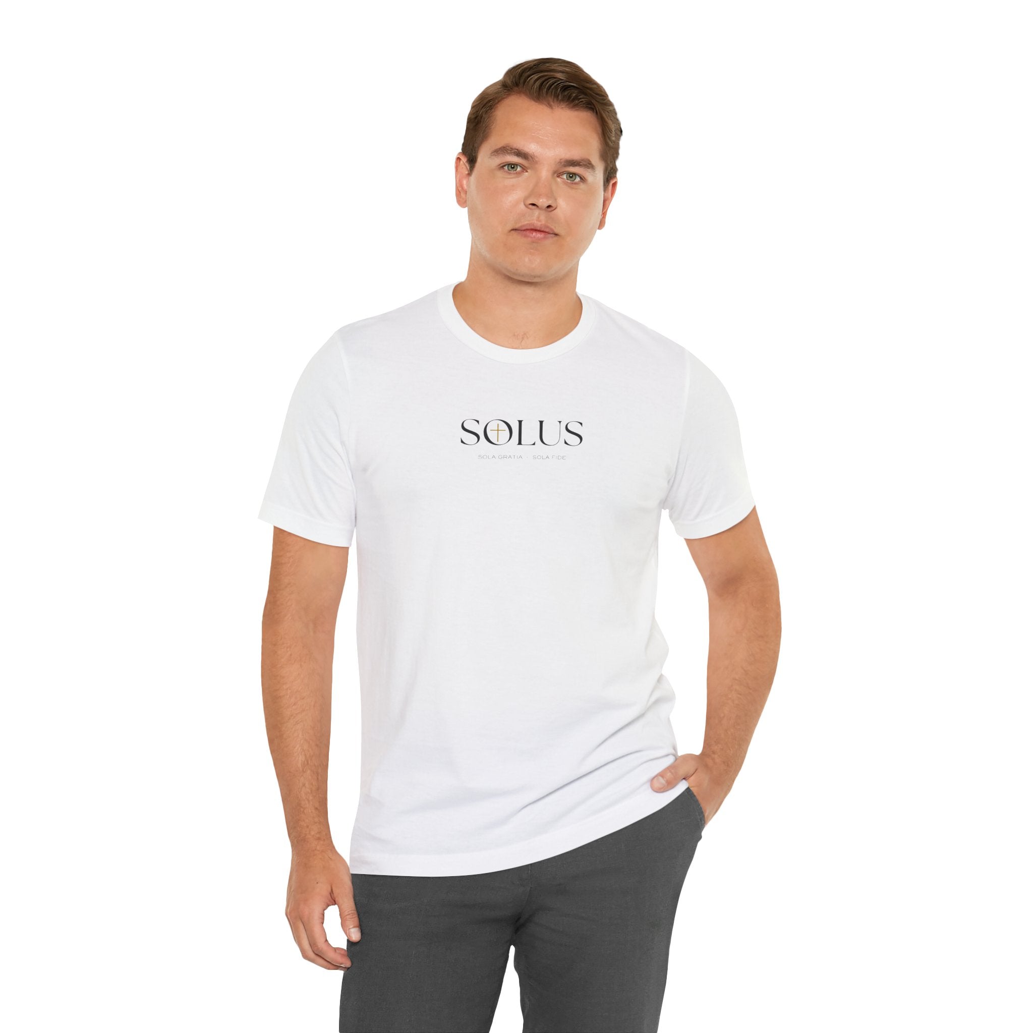 Armor of God Knight illustration Tee | Solus chest text, Ephesians 6:11 back design